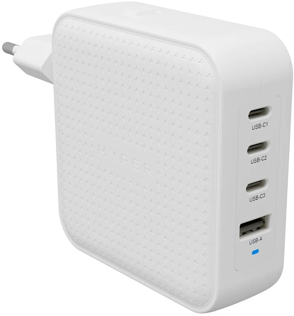Chargeur de voyage universel 100W USB-C GaN 4 ports HyperJuice Blanc