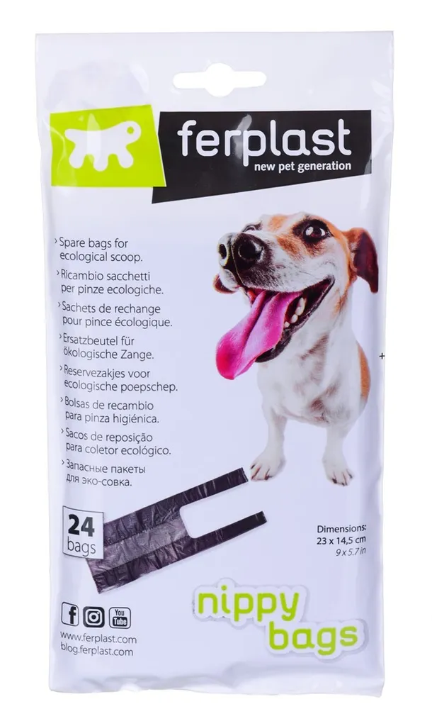 Sacchetti Ricambio Ferplast Nippy per Cani - Pulizia Rapida e Igiene