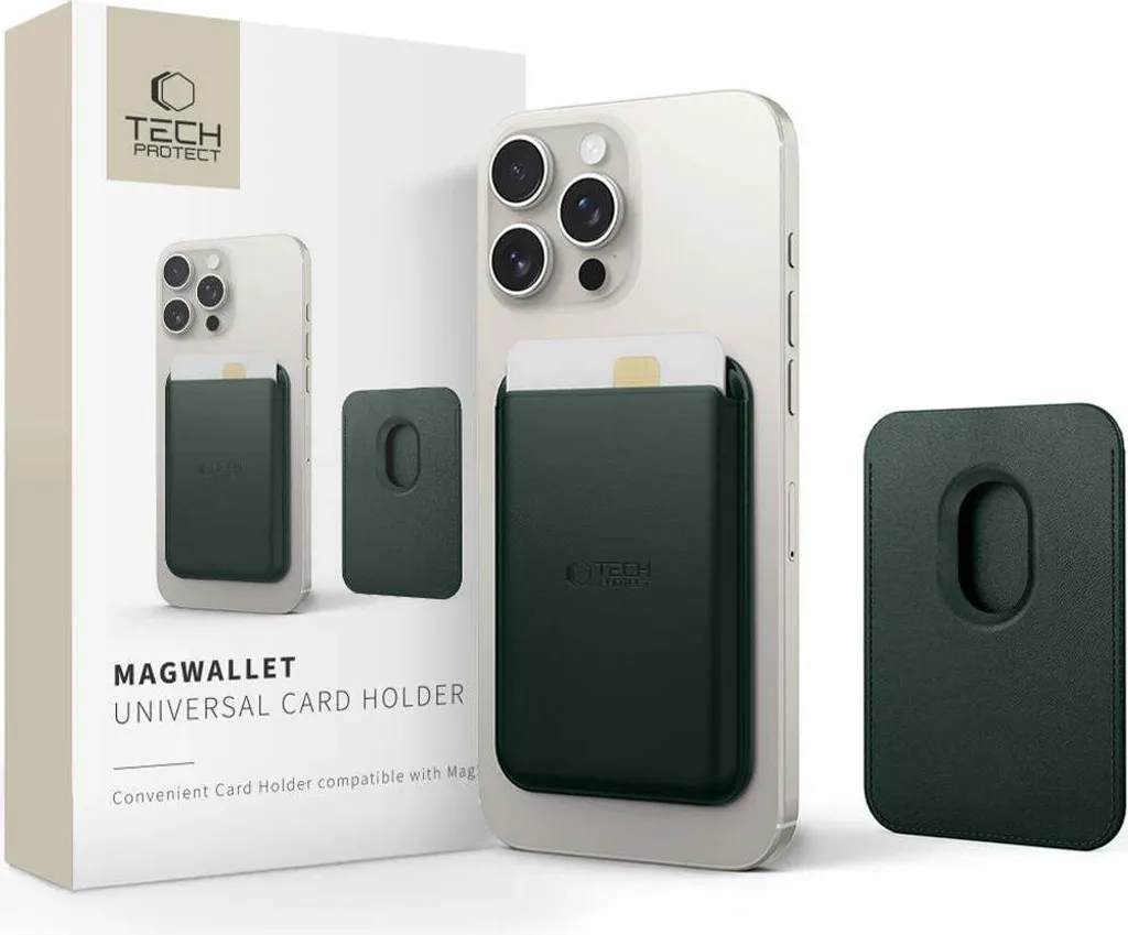 Tech-Protect Magwallet Khaki: L'Essenza del Minimalismo MagSafe