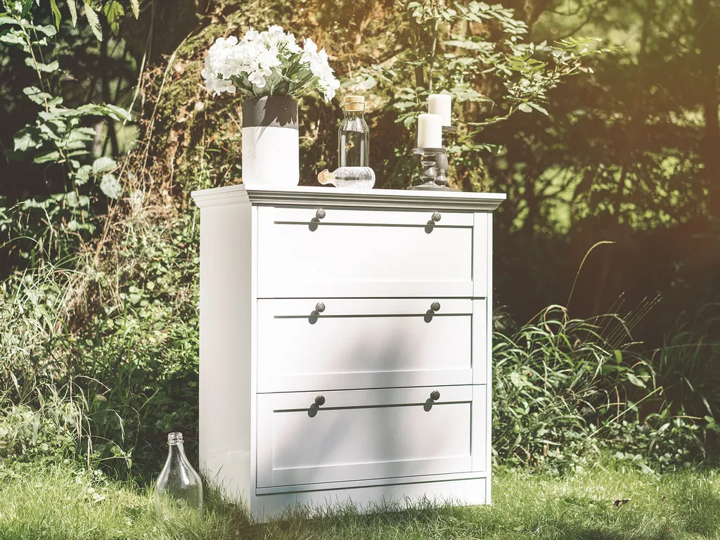 Commode de chambre blanche Intertrade S - Meuble de rangement 001597 - 11