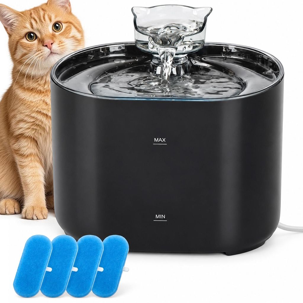 Katzenbrunnen, Trinkbrunnen für Katzen, 2.2L Produktbild 