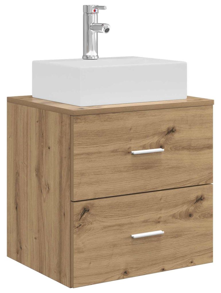 vidaXL Wandmontierte Waschtisch Artisan-Eiche 49,5 x 41 x 62,5 cm