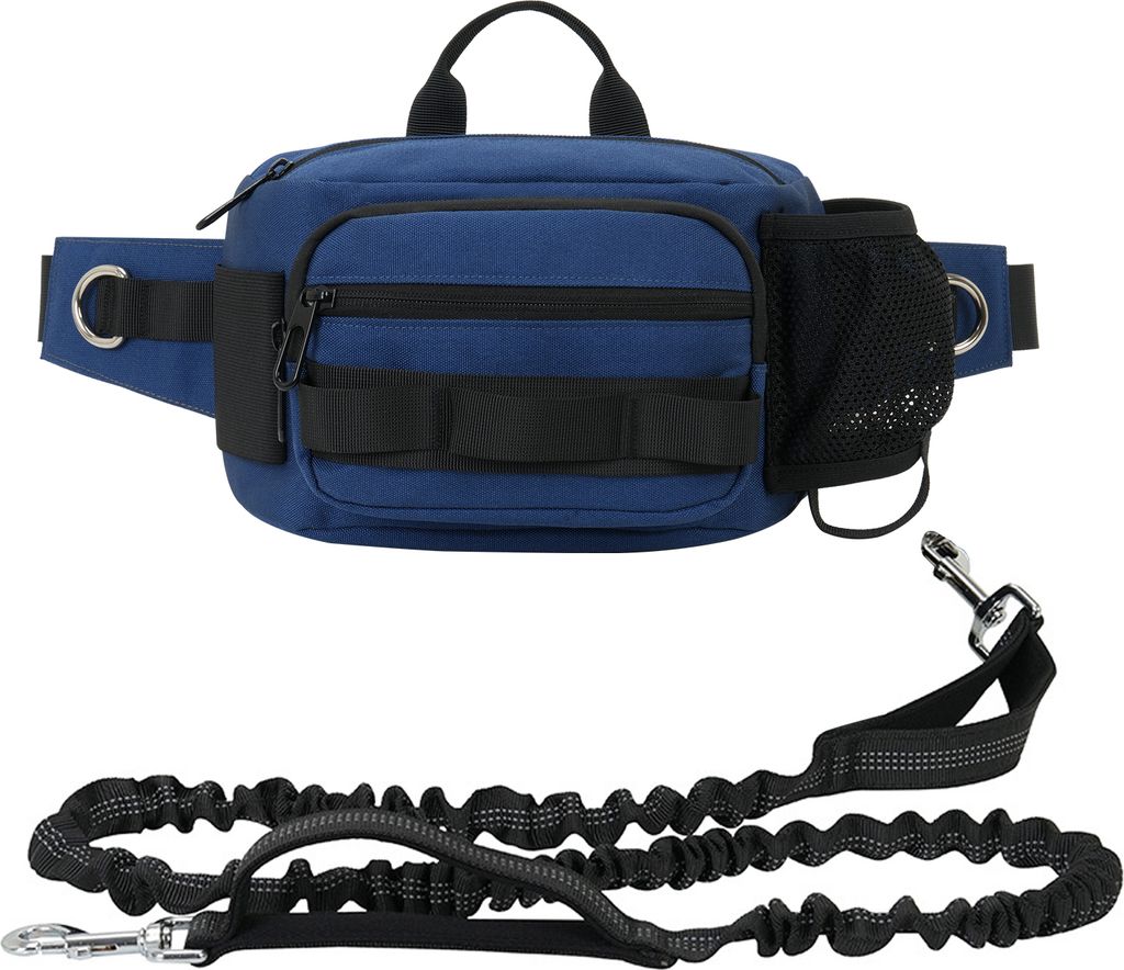 Freih?ndige Hundeleine, einziehbare Bungee-Leine mit Gš¹rteltasche fš¹r das Hundetraining und Spazierg?nge