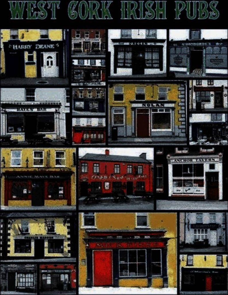 vianmo Holzschild 40x30 cm Alkohol West Cork irish pubs
