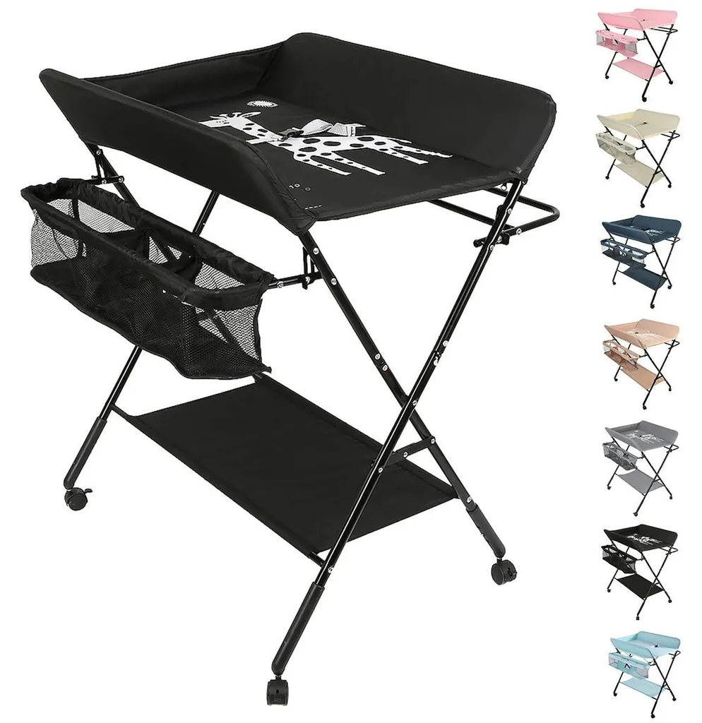 Table à langer ergonomique pour éviter le mal de dos - Pliable et Verte