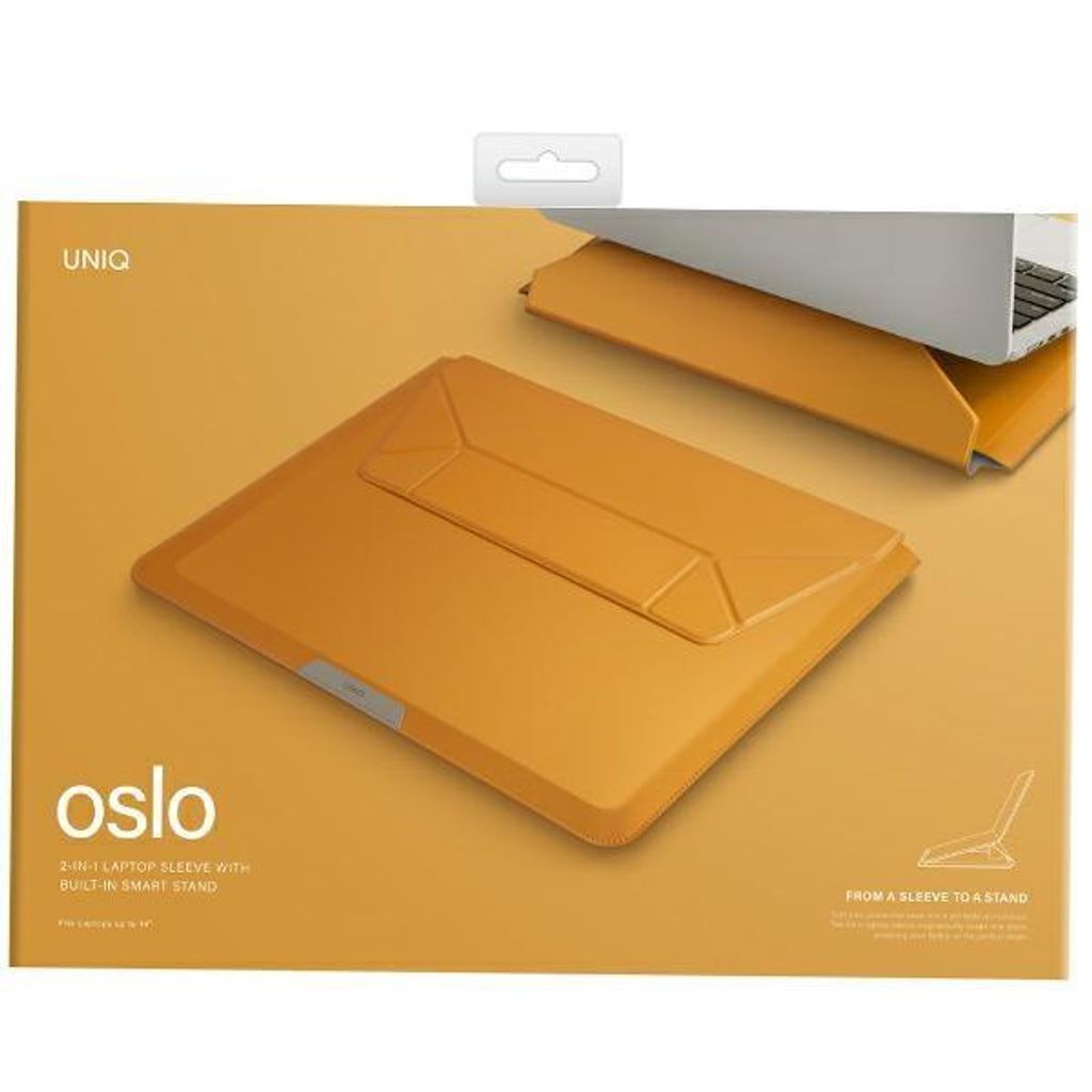 UNIQ Oslo laptop Sleeve 14" mustard Obrázek produktu 8