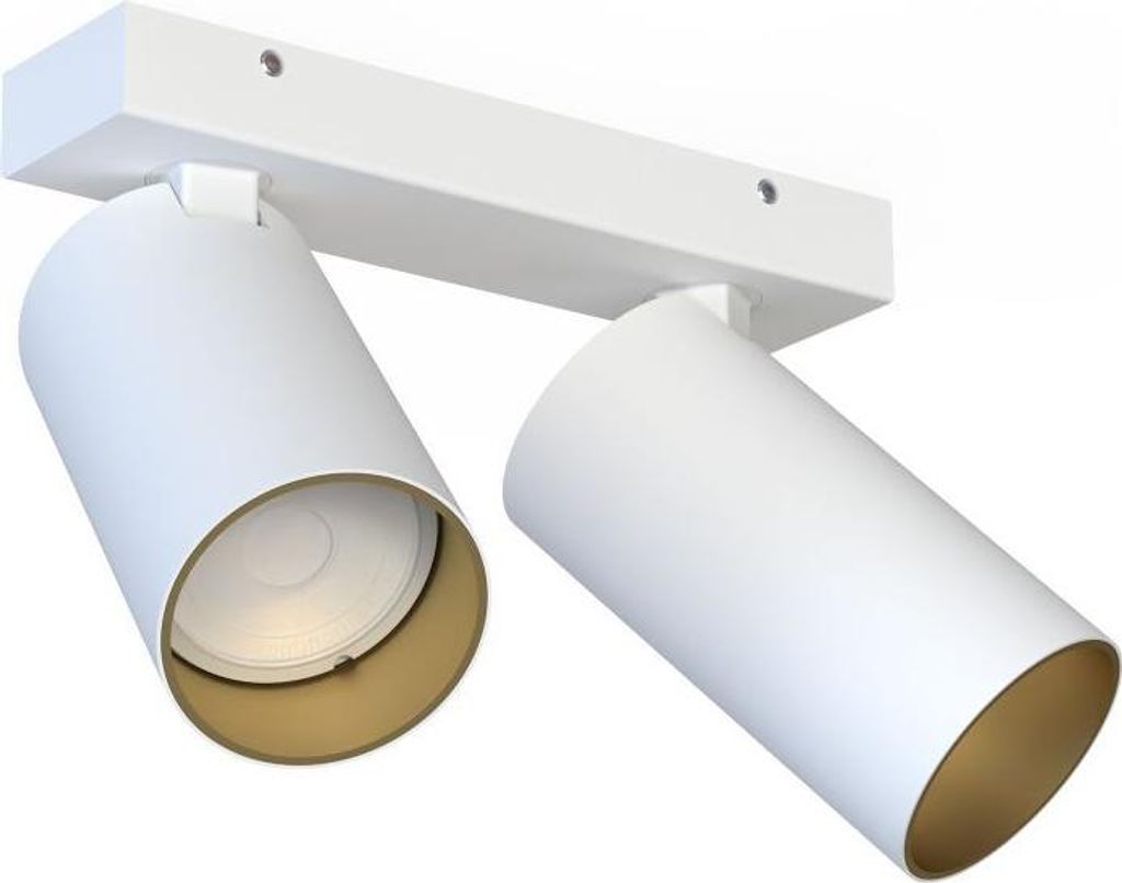 Kleiner Deckenstrahler Weiß Gold L:17-31cm elegant vielseitig COLENE Deckenlampe Spot Flur