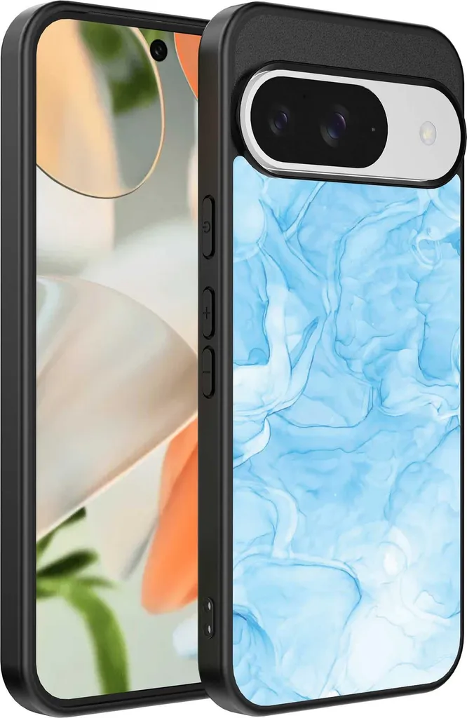Google Pixel 9 Marble Case Light Blue - Design Minimal Smartphonica