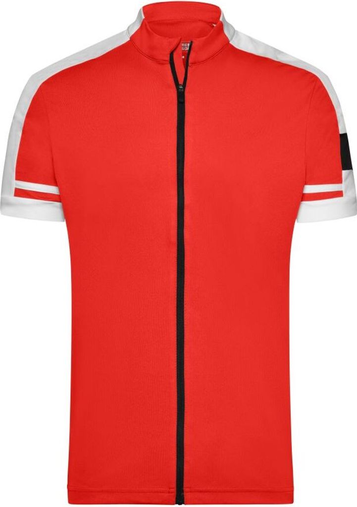 Men's Bike-T Full Zip Sportives Bike-Shirt red, Gr. M