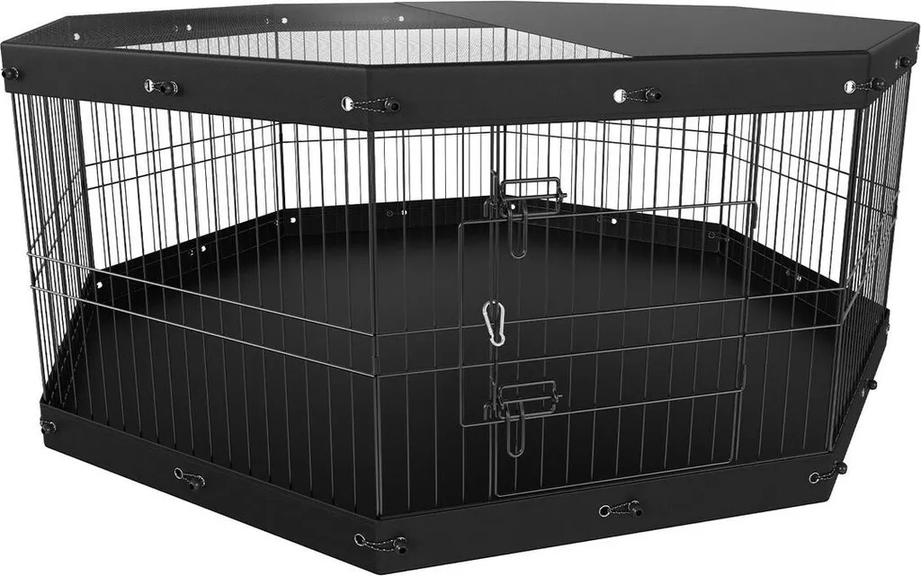 Parc pour chiots et petits chiens 24 pouces, parc d'exercice modulable