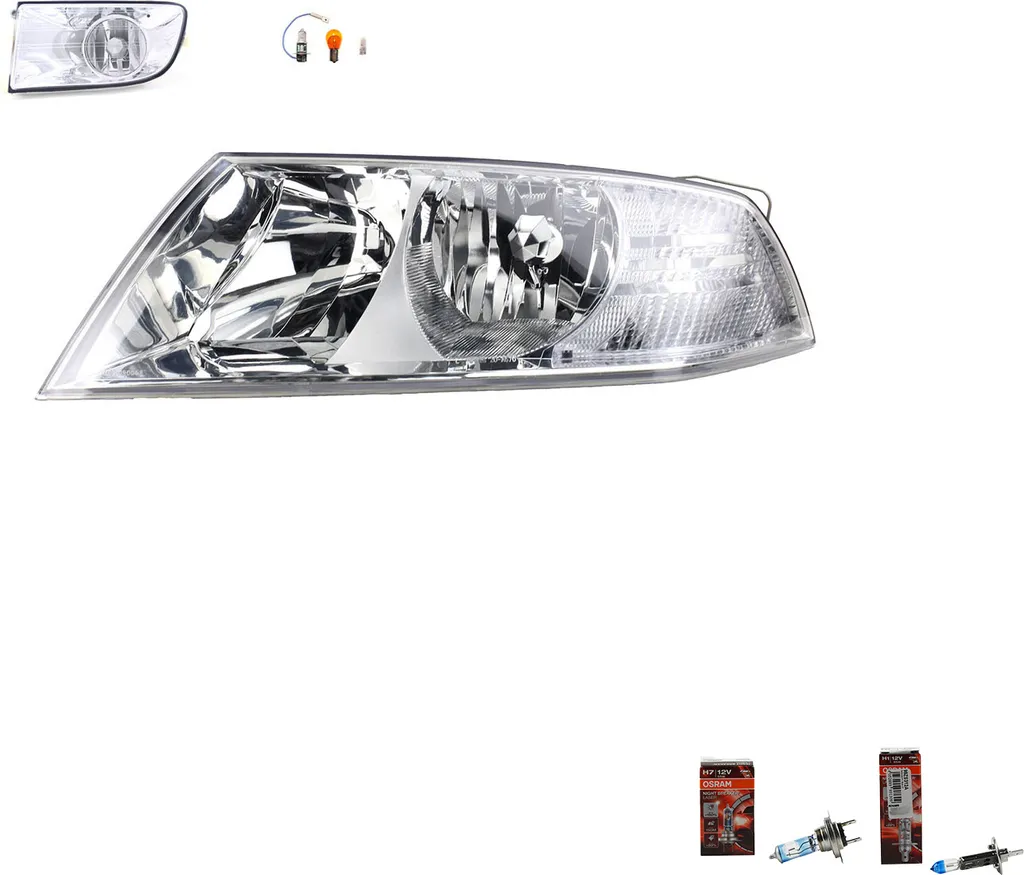 Upgrade Fari Skoda Octavia 1Z 04-08 + Osram Night Breaker Laser Pack