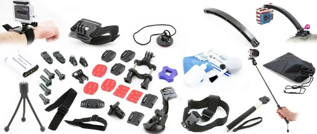 Fixation casque et guidon Sony Action Cam HDR-AS30 AS100V kit complet