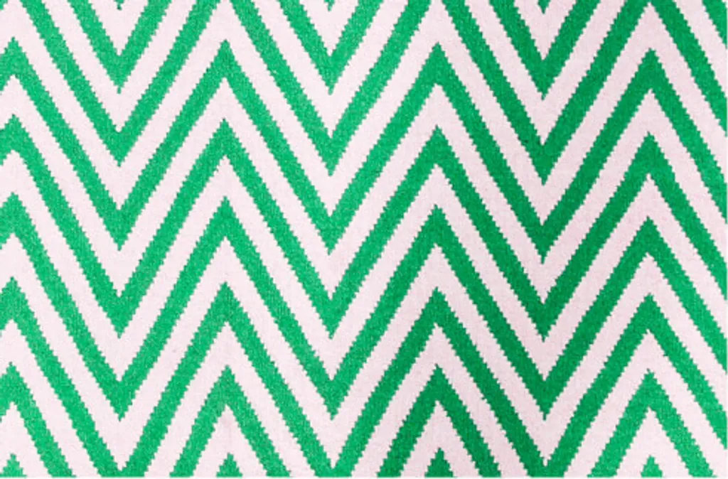 Tapis Kelim Zig Zag vert 140x200 cm - Solution déco pour sols froids - 4