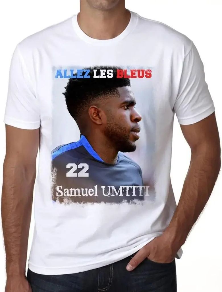 Herren Grafik T-Shirt Samuel Umtiti Euro 2016 Geschenk 8. Geburtstag Jahrestag 8 Jahre Jubiläum 8 Jährige Mann Jahrgang 2016 Kurzarm Lustige Druck