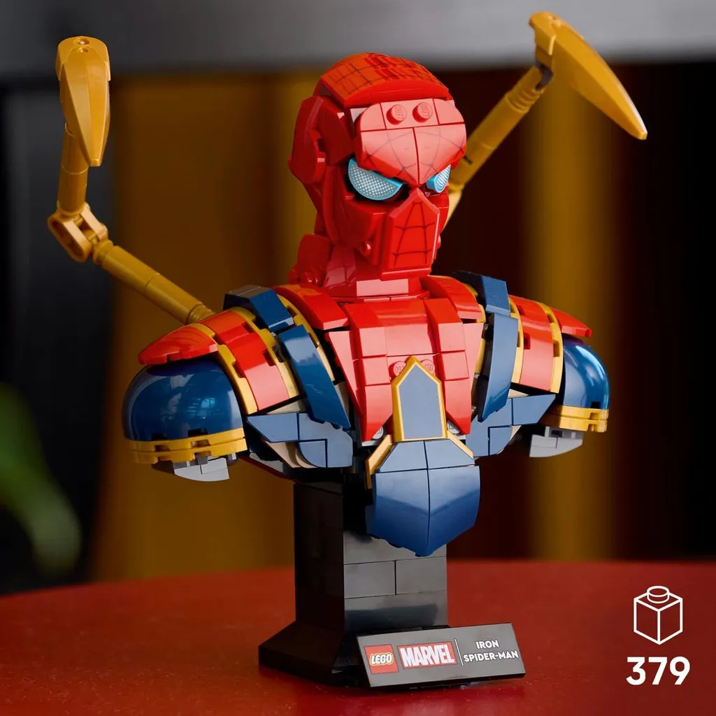 Buste Iron Spider-Man LEGO 76326 Figurine à Construire Marvel Adultes - 23