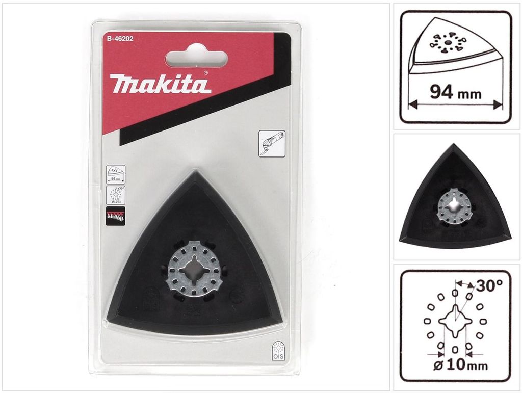 Makita Delta Schleifplatte Klett 94 mm für Multifunktionswerkzeuge ( B-46202 )