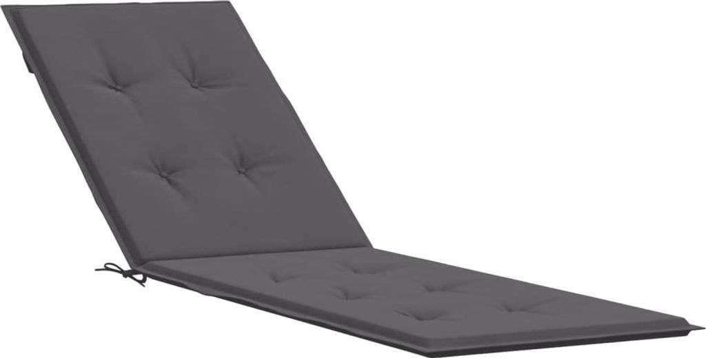 Liegestuhl-Auflage Anthrazit (75+105)x50x4 cm