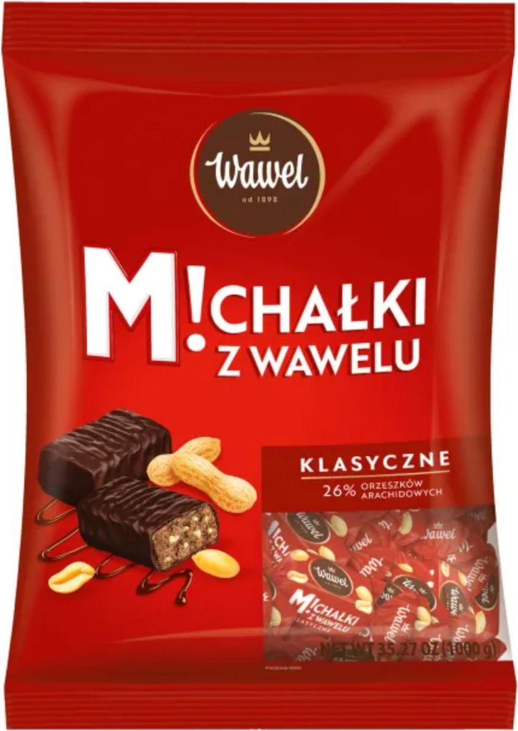 Wawel Michałki Z Wawelu Cukierki W Czekoladzie Klasyczne Zdjęcie produktu 