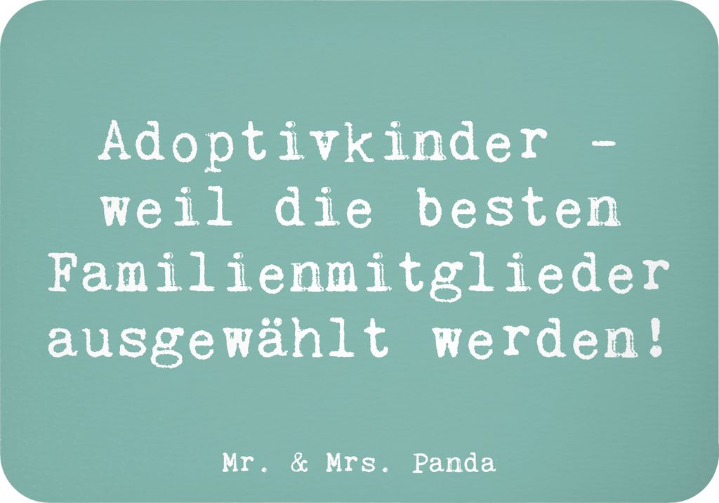 Mr. & Mrs. Panda magnet Spruch Adoptivkind Auswahl - Meeresbrise - Geschenk, Jubiläen, Kühlschrankmagnet, tafelmagnet, Familienbande, Notizhalter...