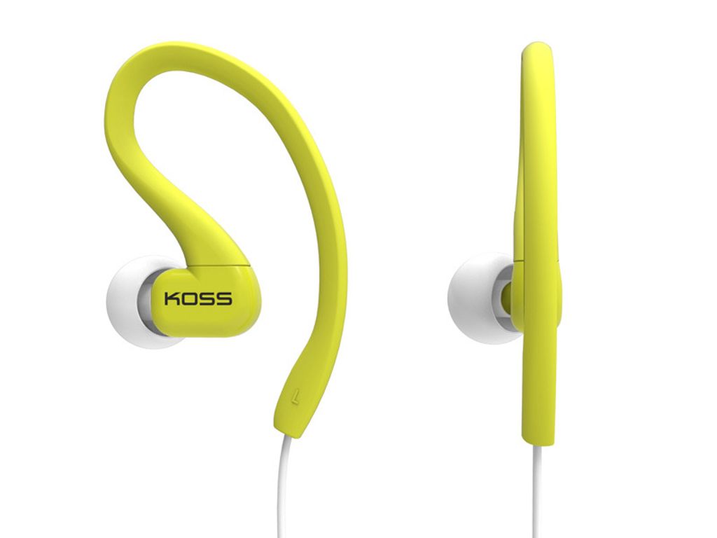 Koss KSC 32 Lime, Kabel, 15 - 20000 Hz, Sluchátka, Žlutá Obrázek produktu 