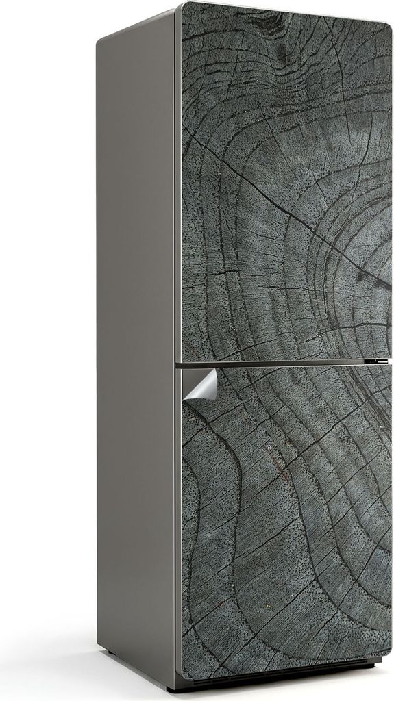 Abstraktes Linienmuster – Kühlschrank Aufkleber – Klebefolie Kühlschrank – Kühlschrank Nachbildung – Kühlschrankfolie selbstklebend –...