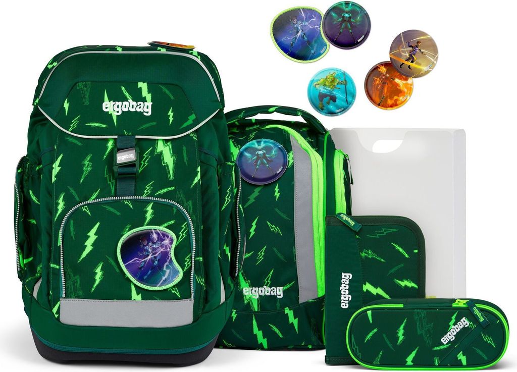 Ergobag Ergobag Maxi "Lumi" - Schulrucksack Set 6tlg. Produktbild 