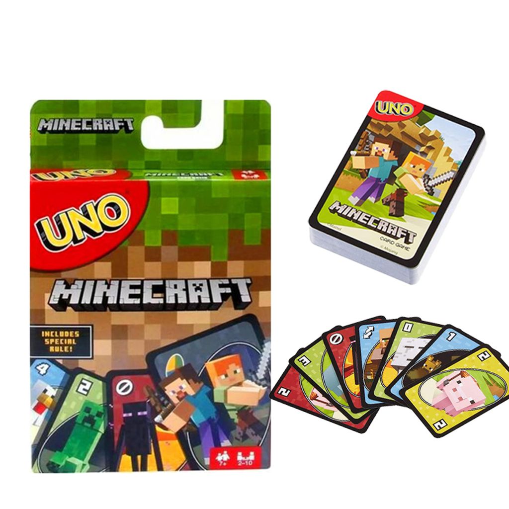 Minecraft Uno Kartenspiel Gesellschaftsspiel Kinderspiel 