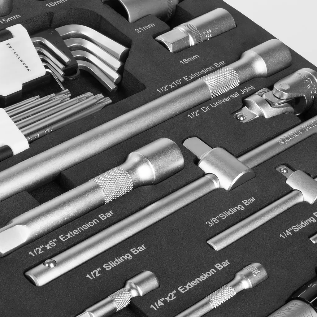 Coffret d'outils 186 pièces STAHLWERK pour ne plus jamais manquer de douilles - 7