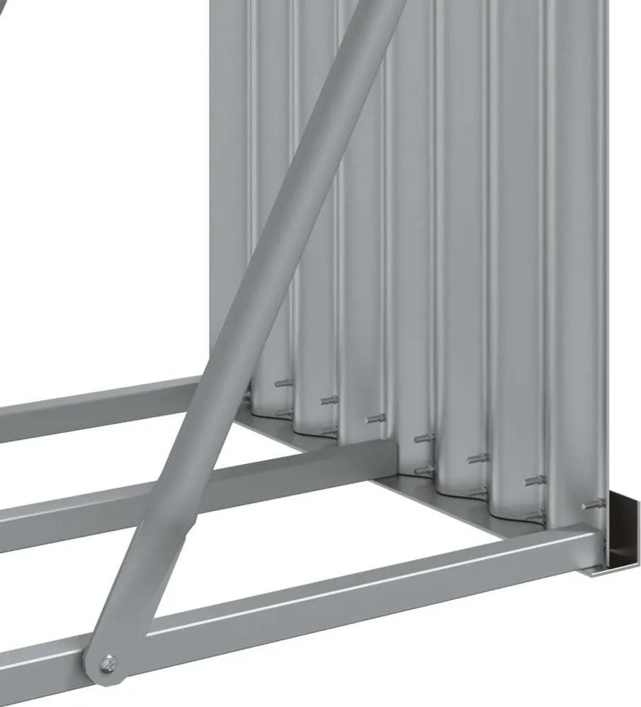 Riparo Legna vidaXL 180x45x100 cm Acciaio Zincato - Offerta Online - 9
