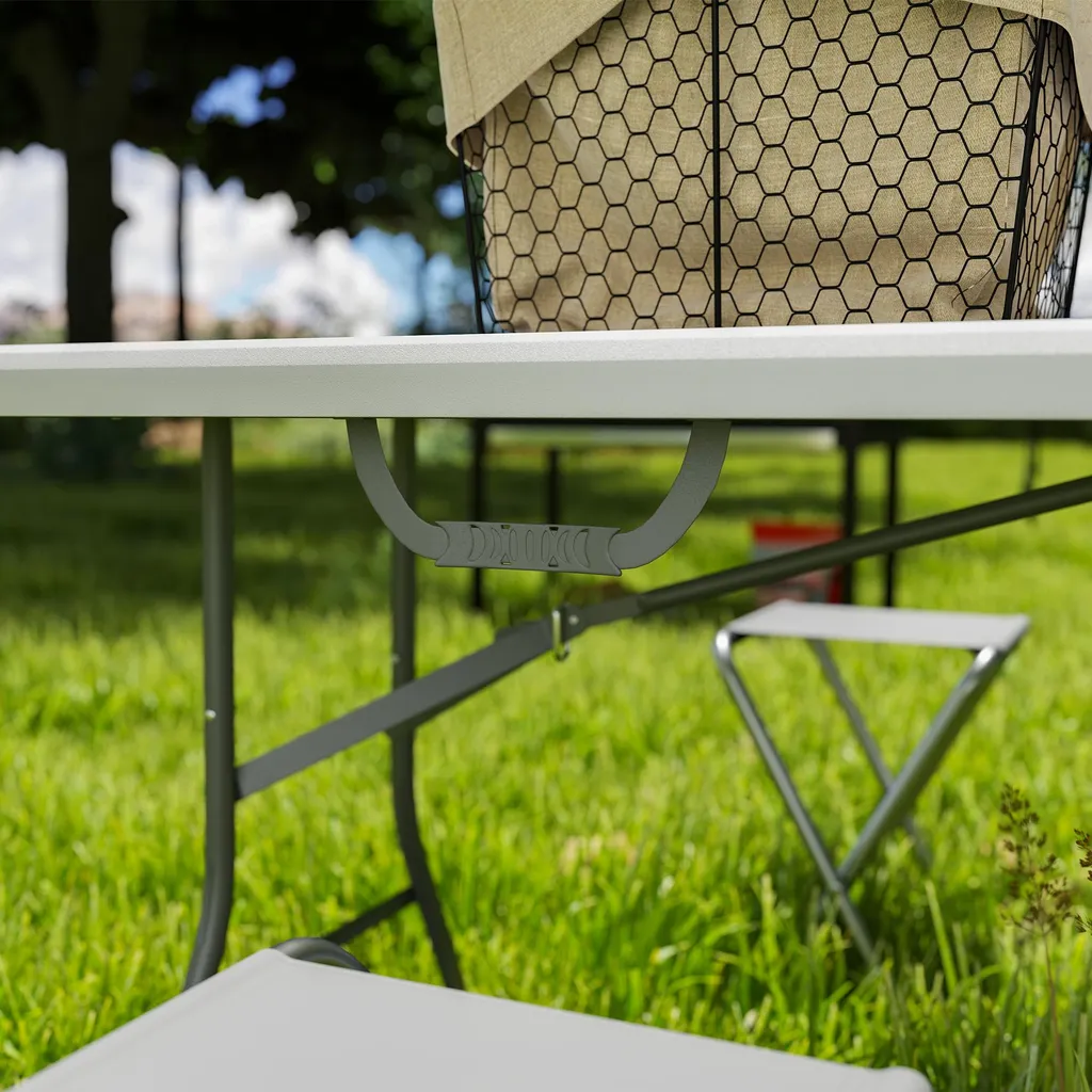Grande Table de Réception Extérieure 180 cm Pliable pour Buffet et Fête