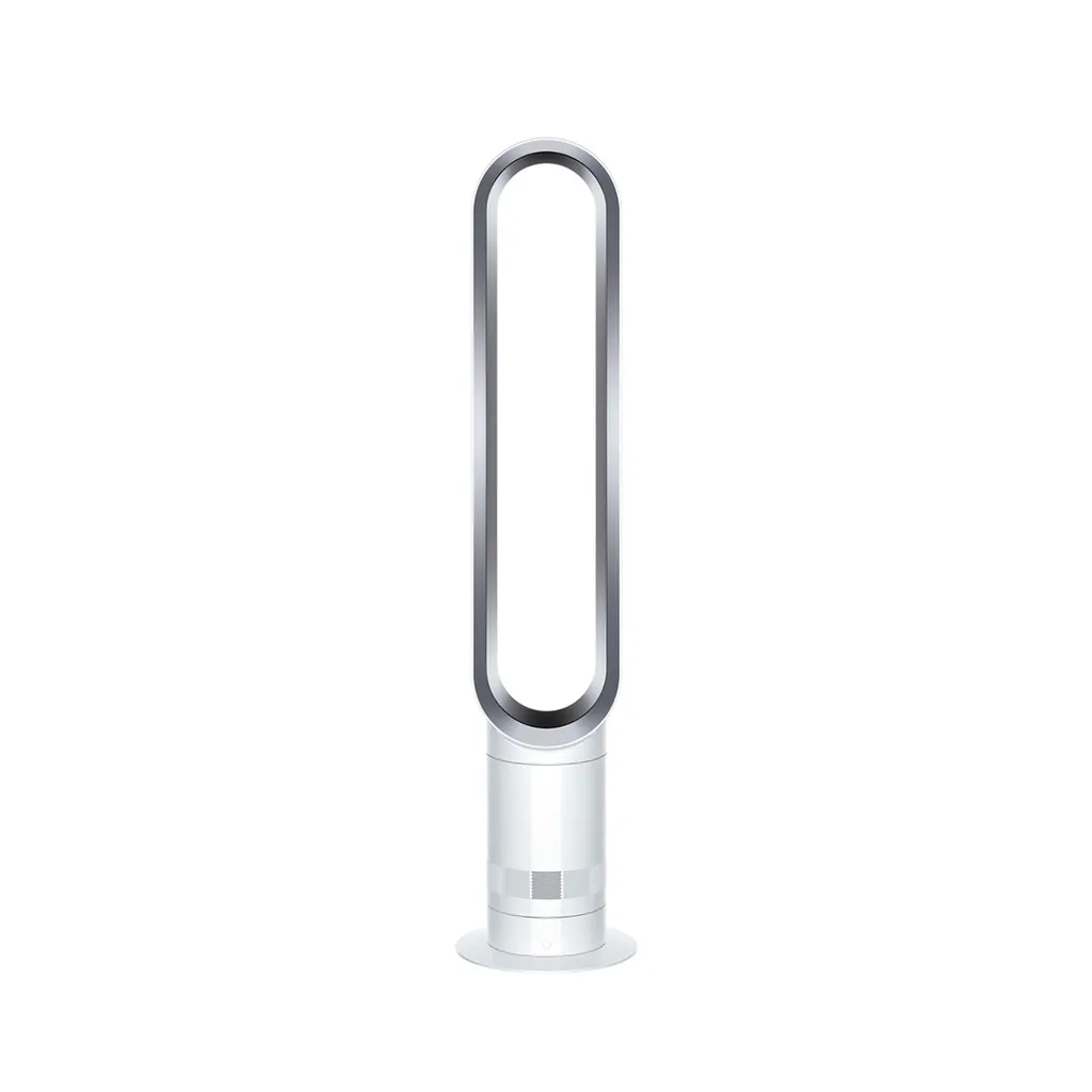 Ventilateur de tour Dyson AM07 idéal pour rafraîchir un grand salon blanc