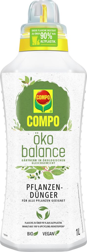 Pflanzendünger COMPO öko balance veganer Flüssigdünger 1 l Produktbild 