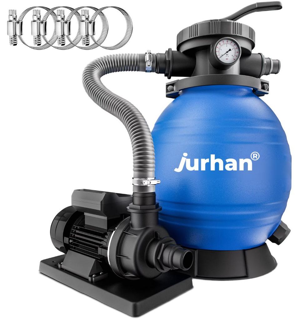 Sandfilteranlage für Pool AQUA 10 200 l/h, blau Produktbild 