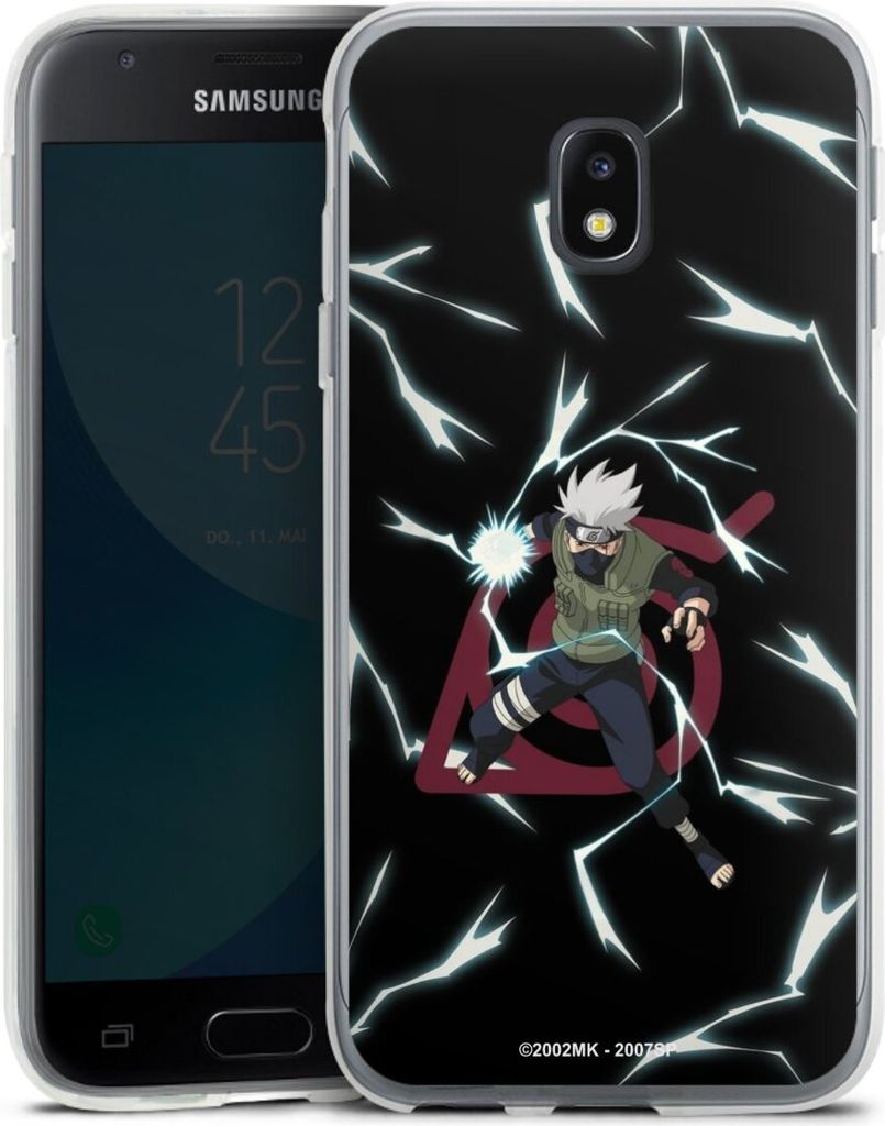 DeinDesign Handyhülle für Samsung Galaxy J3 Duos (2017) Silikon Hülle Case Smartphone Schutzhülle Naruto Shippuden Offizielles Lizenzprodukt Ka...