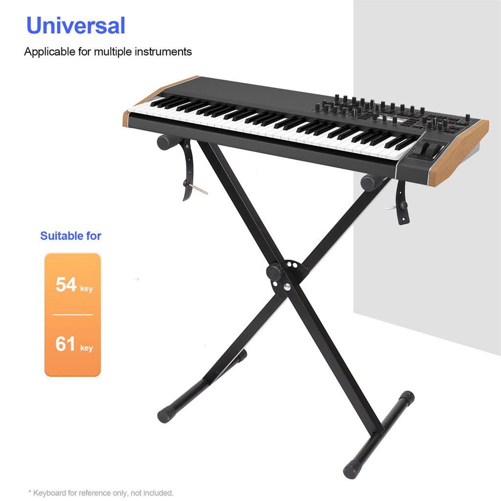 Keyboardständer verstellbar Klavierständer Keyboardstativ X-Form schwarz U
