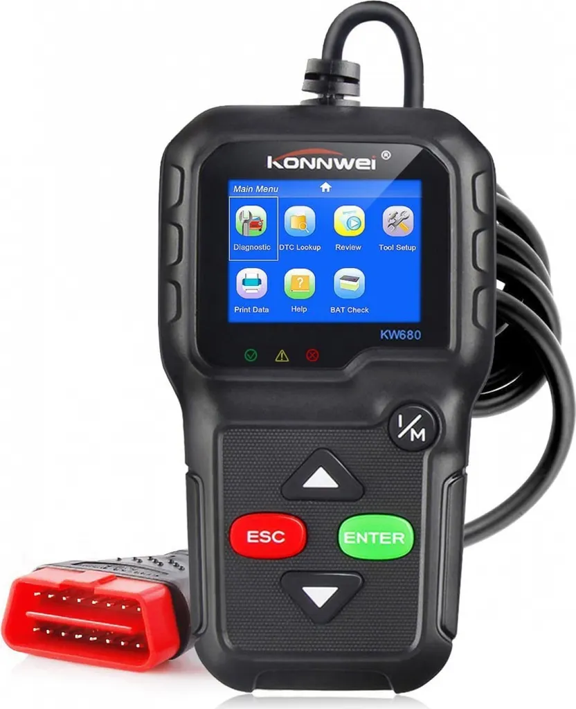 Scanner OBD2 KONNWEI KW680 Lecteur de Code Défaut Valise Diagnostic Auto