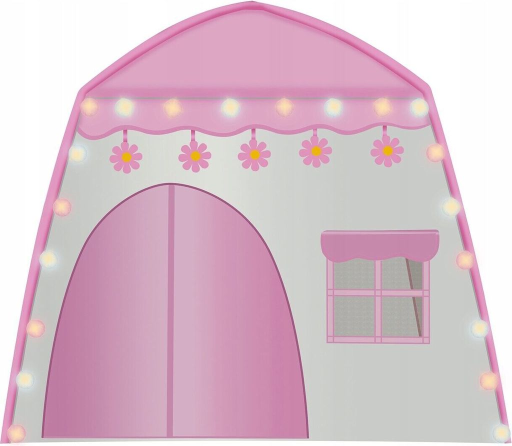 Namiot dla dzieci z girlandą 126 x 130 x 90 cm Zdjęcie produktu 