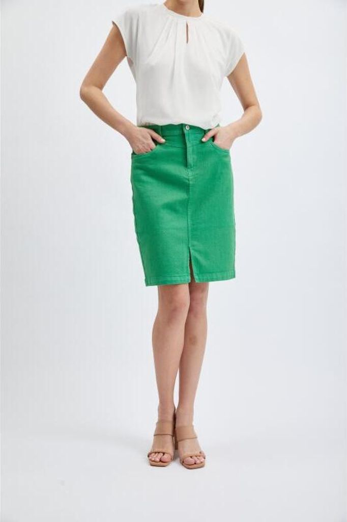 Orsay Grüner Jeansrock für Damen 710320865000__36