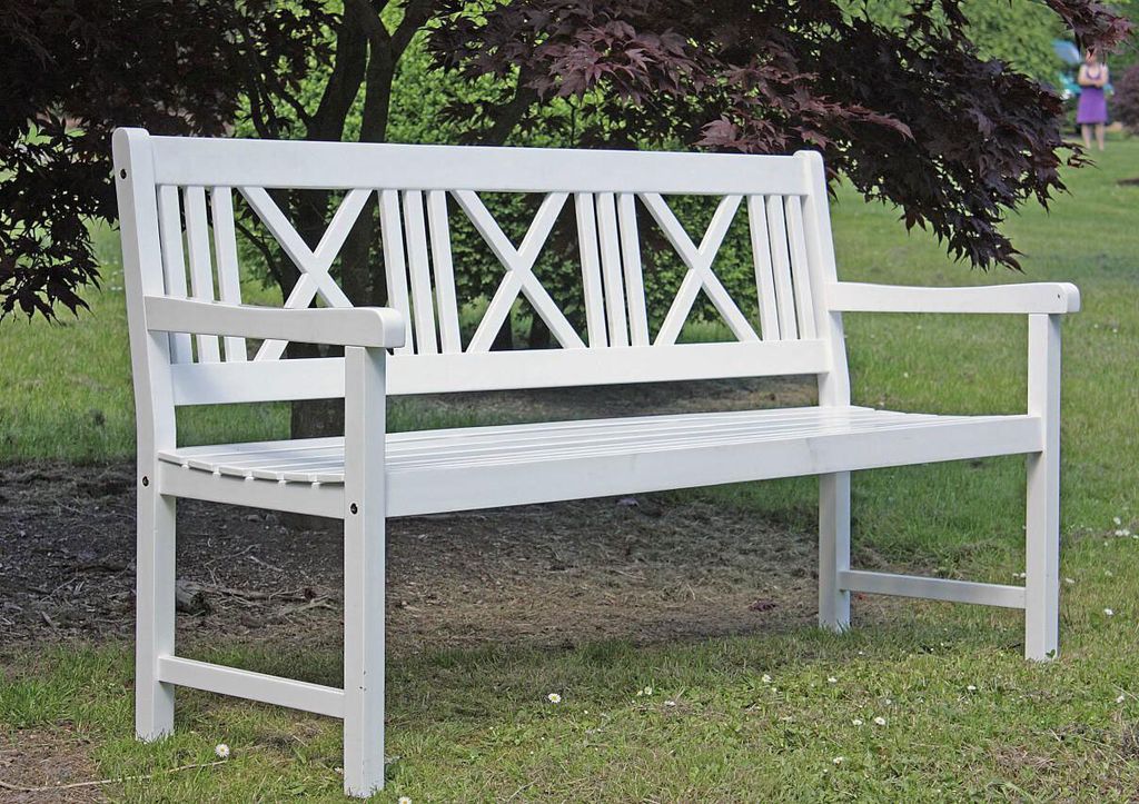 Garden Pleasure Gartenbank MALMÖ 3-Sitzer B 154 x T 59 x H Produktbild 6