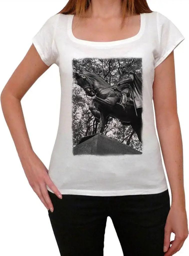 Damen Grafik T-Shirt Simon Bolivar Centralp Ark Nyc Öko-Verantwortlich Vintage Jahrgang Kurzarm Lustige Druck Geburtstag Geschenk Frau