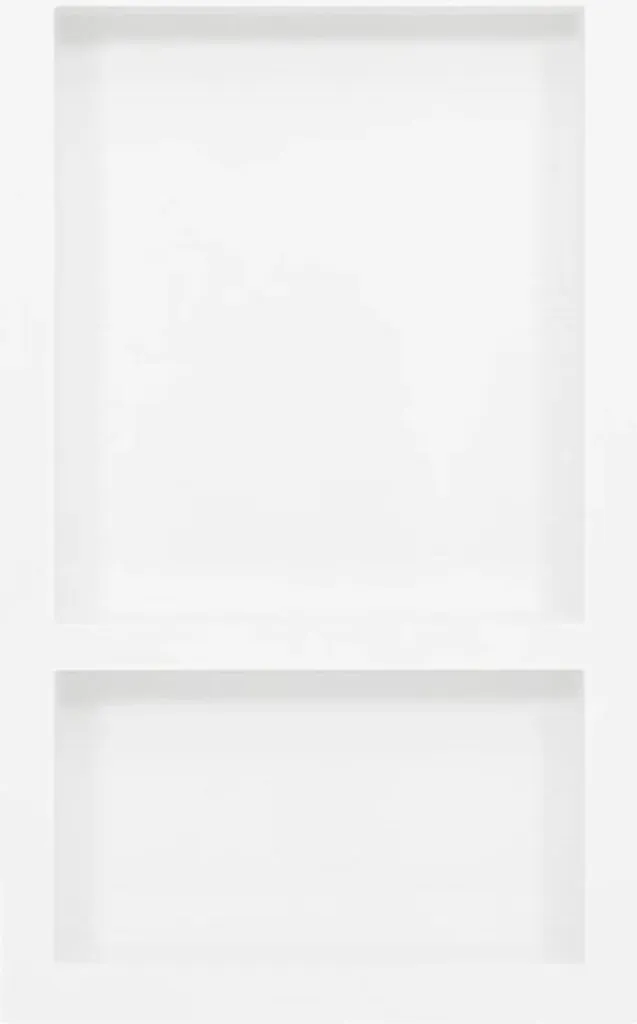 Niche de douche double compartiment blanc brillant 41x69x9 cm