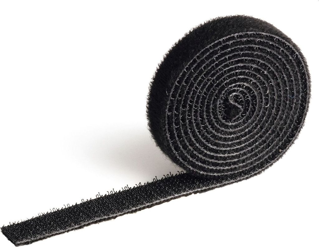 Klettband-Kabelbinder Cavoline Grip 10 100x1 cm schwarz Packung mit 10 Stück
