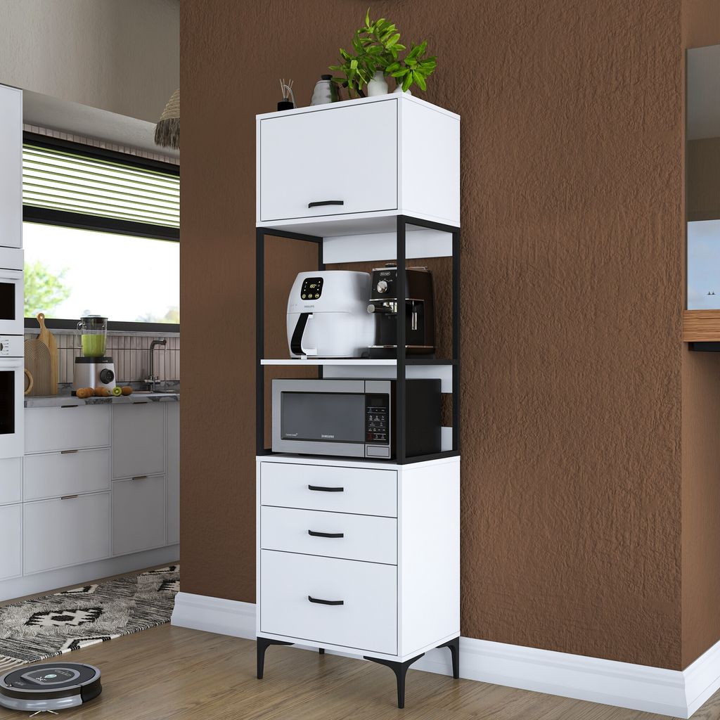 Skye Decor, JE135 - 3101, Weiß, Mehrzweckschrank, 60 x Produktbild 1