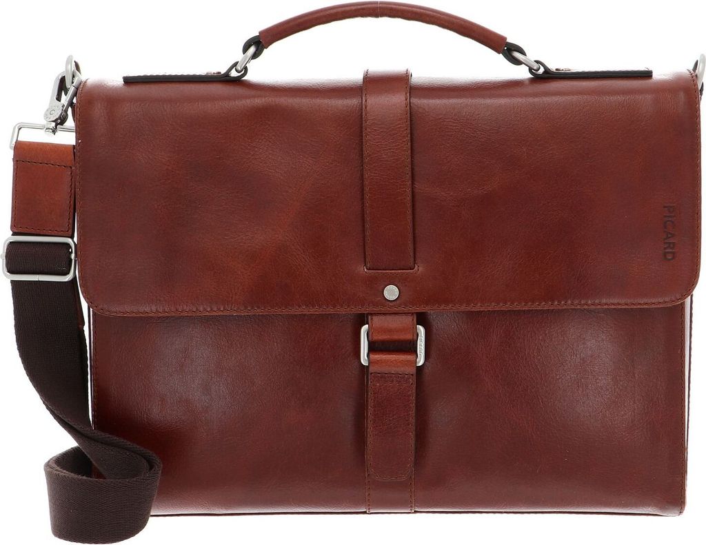 PICARD Leder Aktentasche Buddy Briefcase Cognac braun Produktbild 