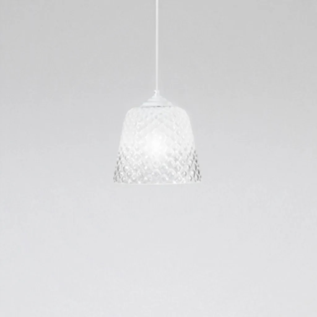 Diffuseur Suspension pour Éclairage Doux - Verre Blanc d.25cm Culot E27