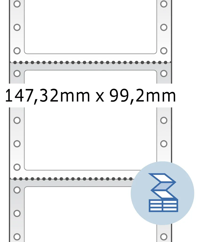 Étiquettes d'expédition en continu HERMA 8072 pour logistique