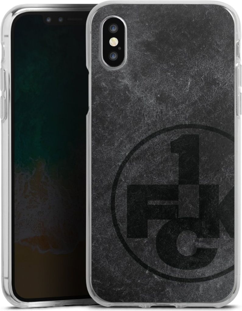 DeinDesign Handyhülle für Apple iPhone X Silikon Hülle Case Smartphone Schutzhülle 1. FC Kaiserslautern 1. FCK Beton