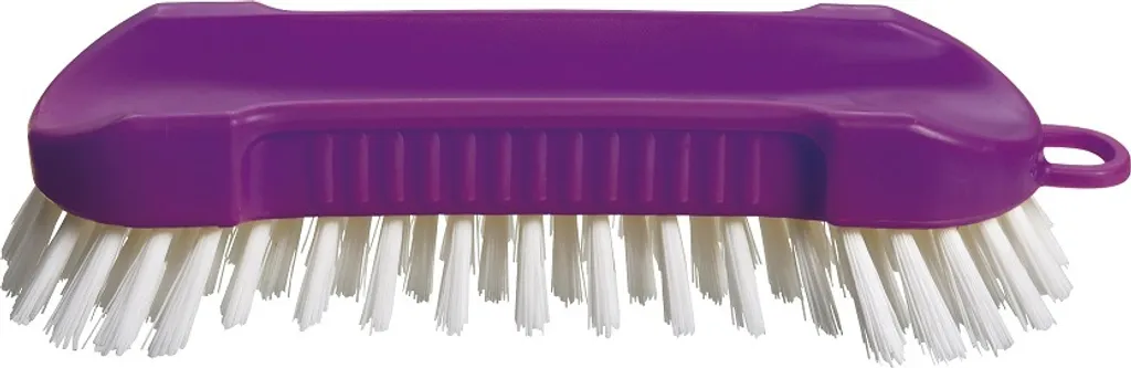 Brosse à récurer pour carrelage et sols - Haug violette ergonomique