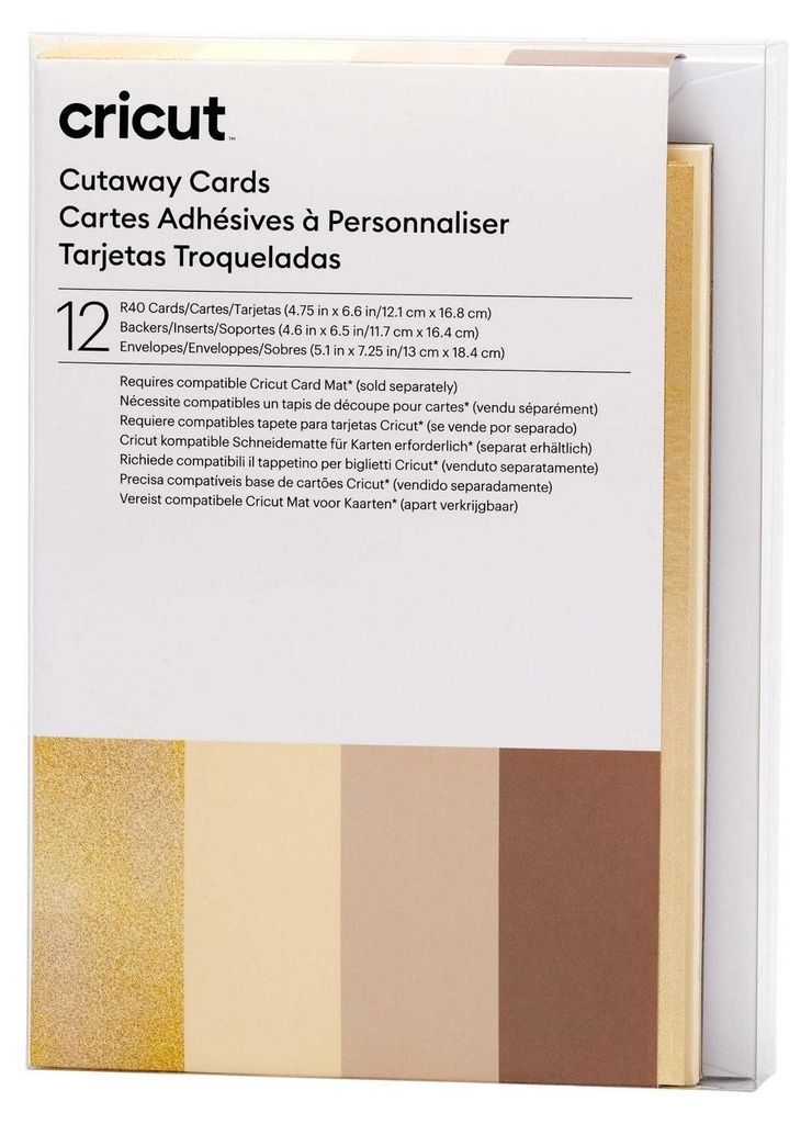 Cricut - Cutaway-Karten, neutral, R40