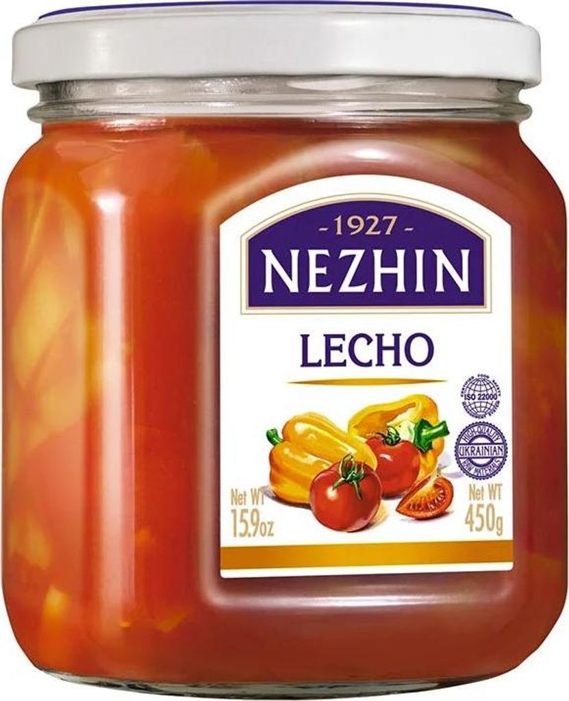 Nezhin "Lecho" Paprikastücke in Tomatensauce 450g Produktbild 